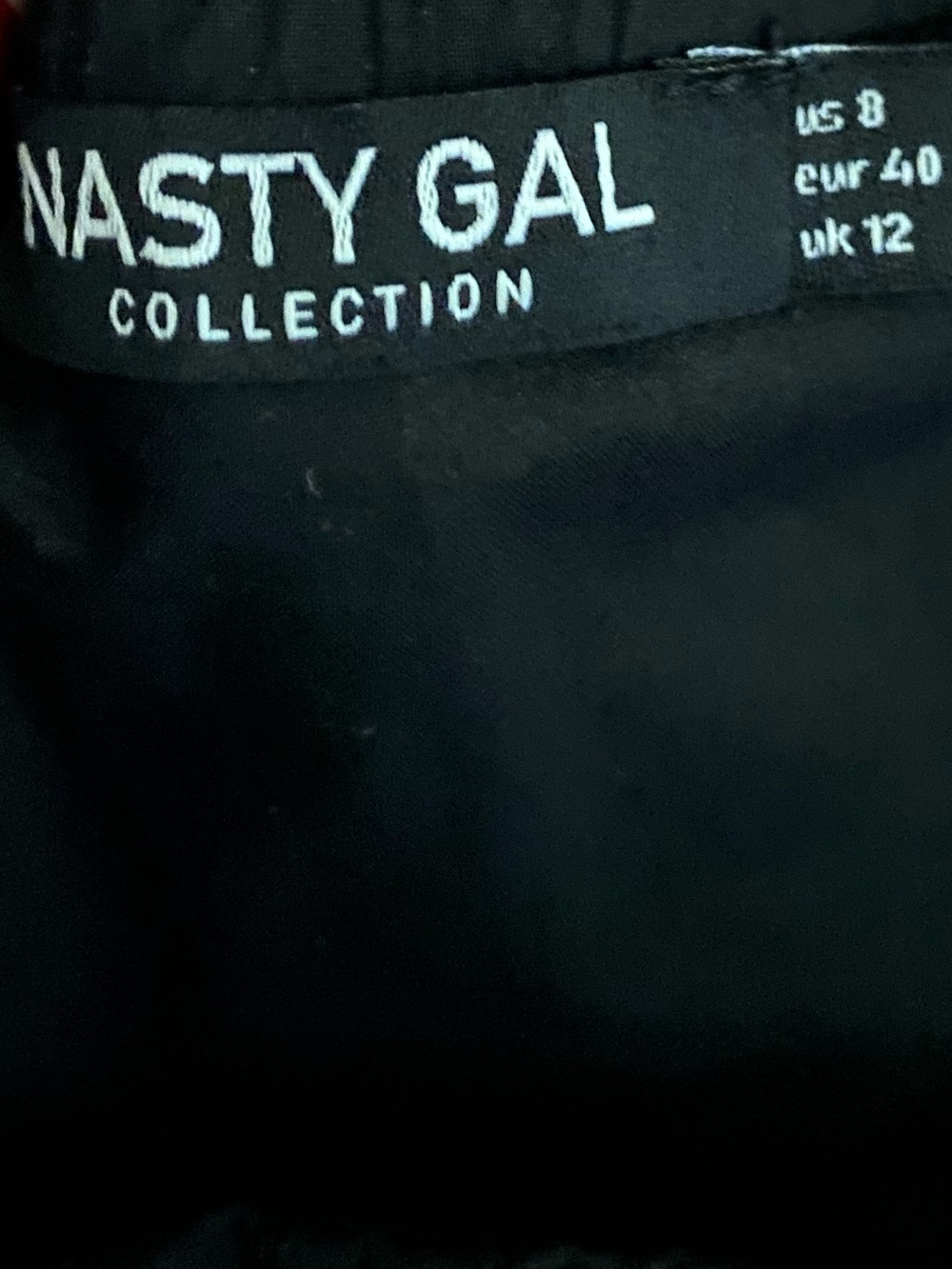 Nasty Gal Black Corset Top 8 Puff Sleeve Victorian Witchy Romantic Goth Cotton - Picture 9 of 10